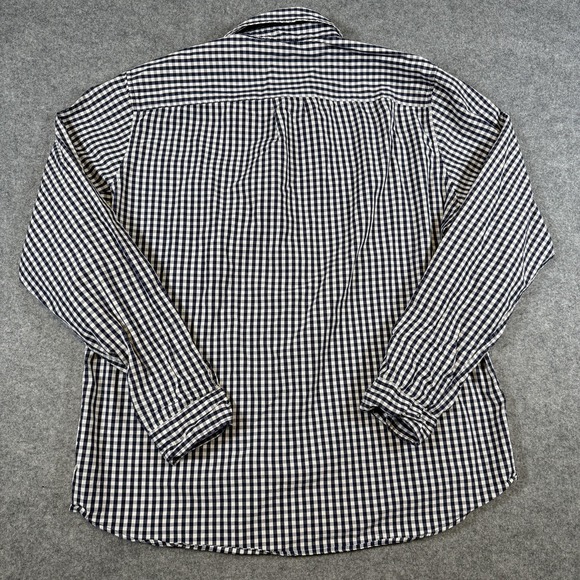 Vineyard Vines Shirt Mens Large Blue Gingham Check Whale Long Sleeve Button Down - Picture 8 of 10